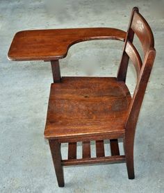 Another Old school desk-chair - refinished