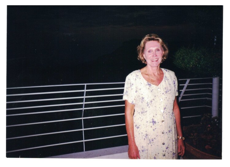 1997 Standing on the Deck of Vista Palace Hotel in Monaco.