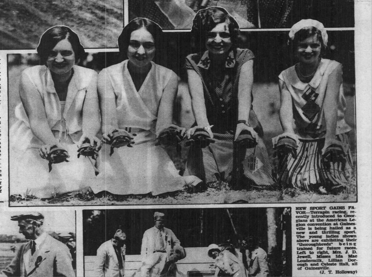 Lillian and others - turtle race